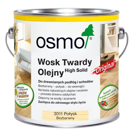 Osmo 3011 Wosk Twardy Olejny 2,5L Połysk