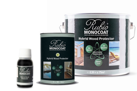 Hybrid Wood Protector Pure 1L Rubio Monocoat Olej do Tarasów, Elewacji, Mebli