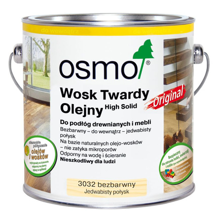 Osmo 3032 Wosk Twardy Olejny 2,5L Jedwabisty Połysk