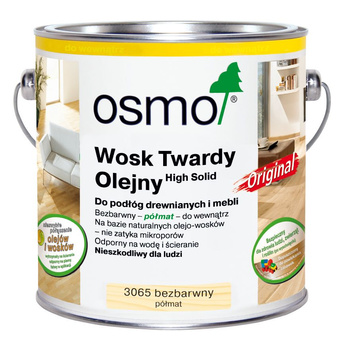 Osmo 3065 Wosk Twardy Olejny 2,5L Półmat