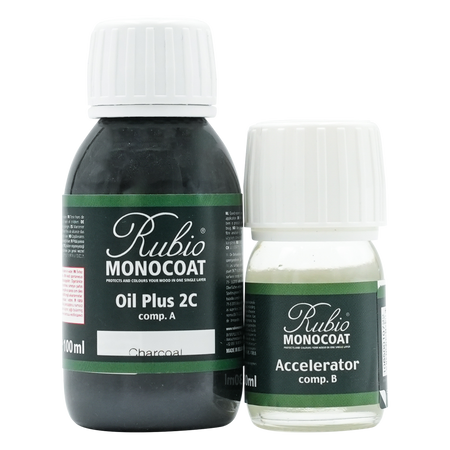 Rubio Monocoat Oil Plus 2C 130ml Charcoal