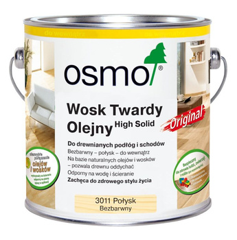 Osmo 3011 Wosk Twardy Olejny 2,5L Połysk